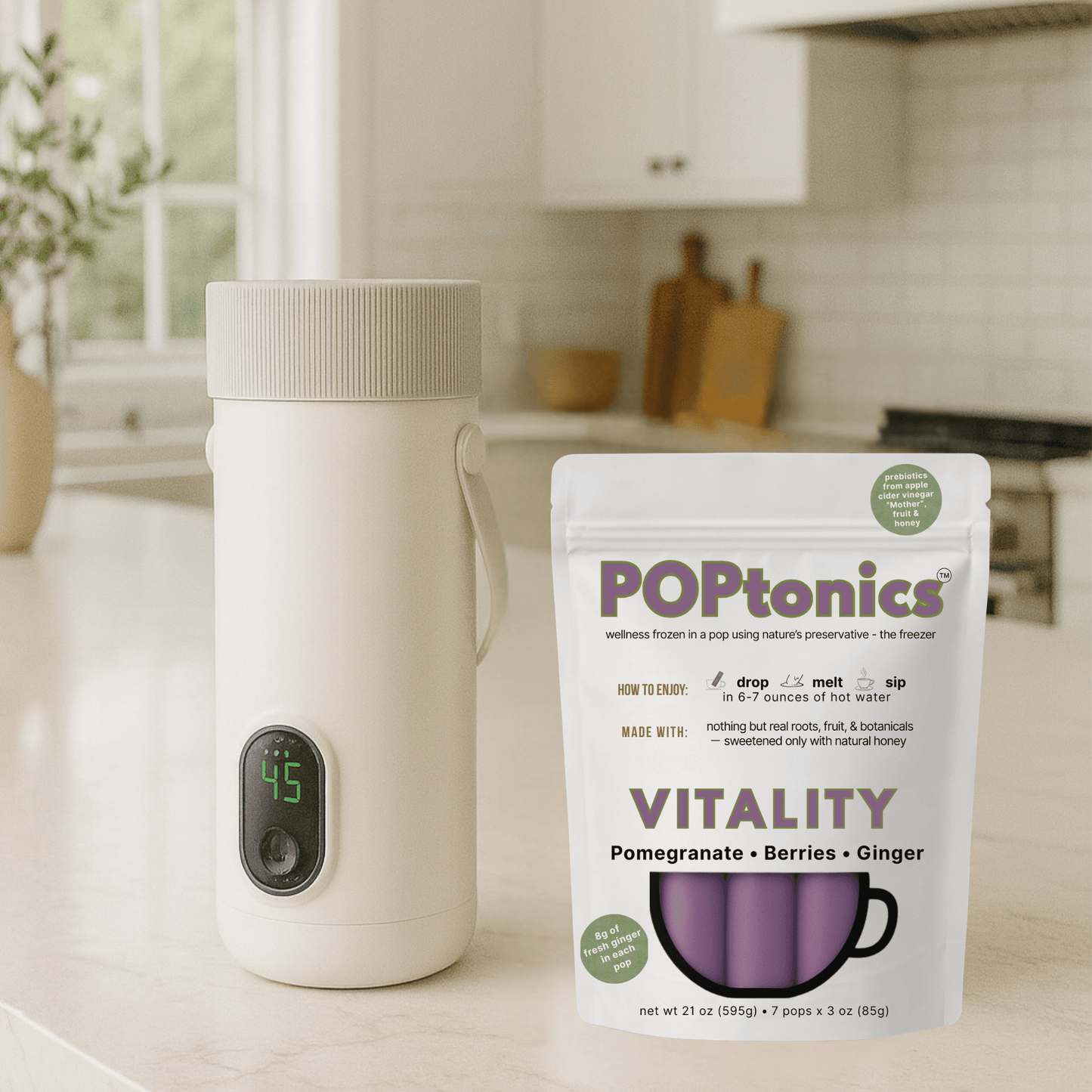 POPtonics™ Electric Kettle Gift Set (Choose Your Flavor) - PopTonics