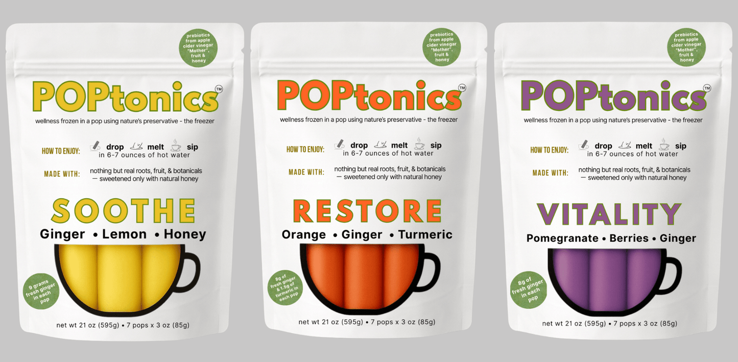 Sampler Bundle — POPtonics 3 - Flavor Sampler (Soothe, Restore, Vitality) - PopTonics