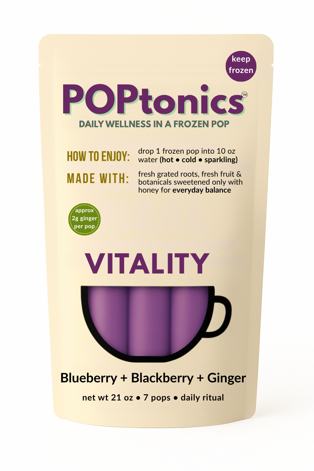 Vitality POPtonics.- 7 Pack
