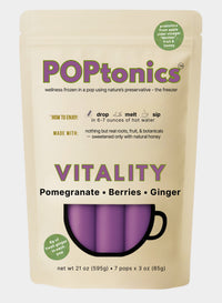 POPtonics Vitality – 7 Pack (Pomegranate • Berries • Ginger) - PopTonics